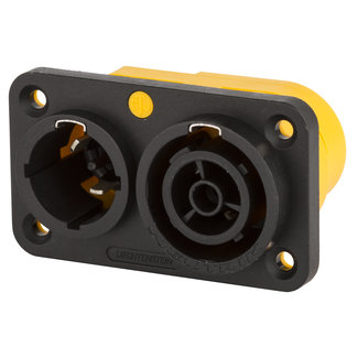 Neutrik NAC3PX apparaatinlaat-uitlaatcombinatie met 1/4'' platte aansluitklemmen