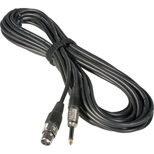 Hilec 7-0066 Assembled cable signal 3pin XLRf + mono Jack 10m