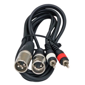 Hilec 2-0445 Assembled cable signal 2x RCA + 3pin XLR m 1.5m
