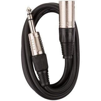 Hilec SJXM-1M5 Symmetrische signaalkabel Stereo Jack/XLR mannelijk 1,5m