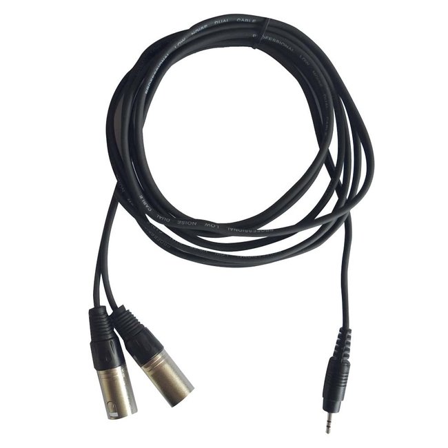 Hilec CL-32/1.5 1x mannelijke stereo mini Jack 3.5 / 2x mannelijke XLR kabel 1,5m