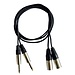 Hilec Hilec CL-40/1.5 2x Mono 6.35 Jack / 2x mannelijke XLR kabel 1.5m