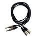 Hilec CL-41/1.5 2x mannelijke XLR / 2x mannelijke stereo Jack kabel 1.5m