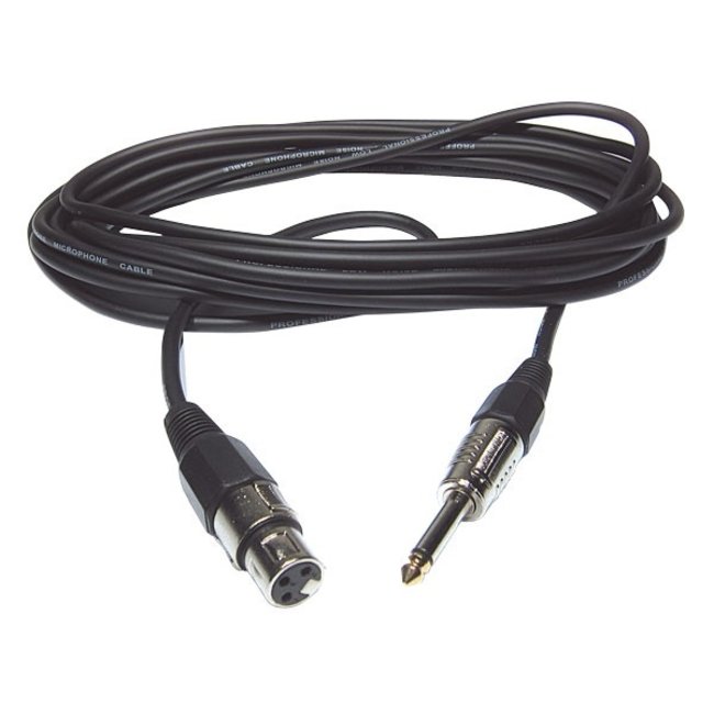Hilec CM/XFJM-6 Vrouwelijke XLR / mannelijke mono Jack microfoonkabel 6m