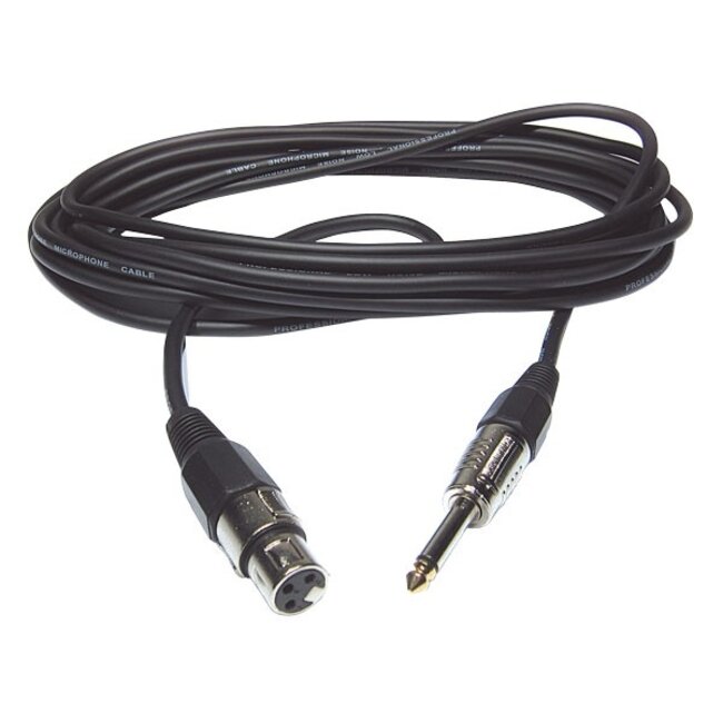 Hilec CM/XFJM-20 Vrouwelijke XLR / mannelijke mono Jack microfoonkabel 20m