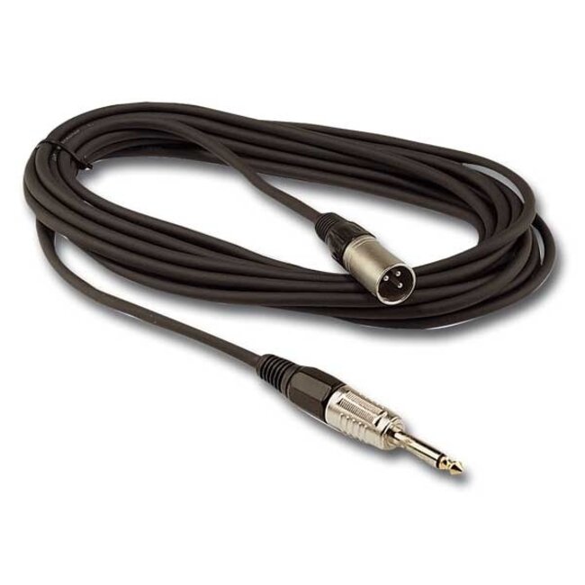 Hilec CM/XMJM-6 Mannelijke XLR / mannelijke mono Jack 6.35 microfoonkabel 6m
