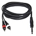 Hilec CL-35/3 1x mannelijke stereo Jack / 2x mannelijke RCA kabel 3m
