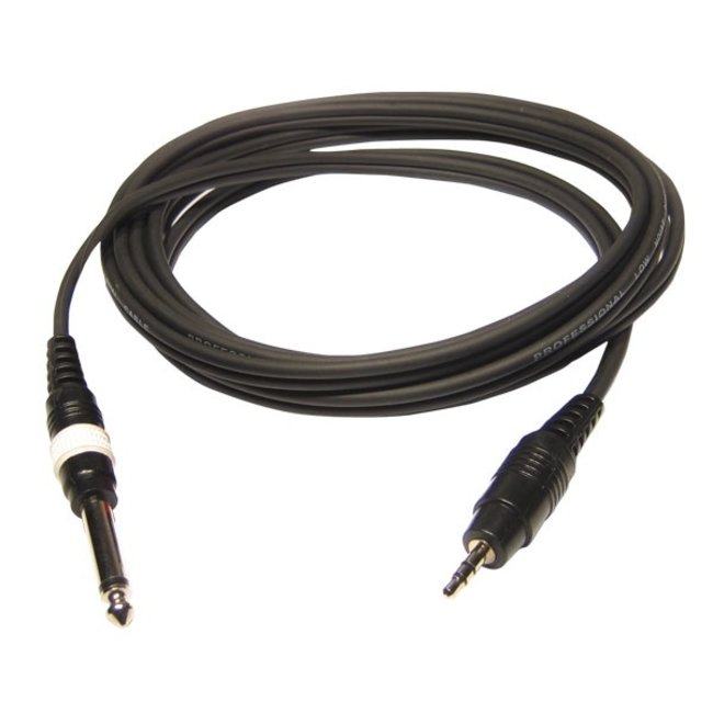 Hilec CL-71/3 Mannelijke stereo 3,5mm mini Jack / mannelijke stereo 6,35 Jack kabel 3m
