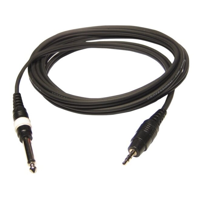 Hilec CL-71/6 Mannelijke stereo 3,5mm mini Jack / mannelijke stereo 6,35 Jack kabel 6m