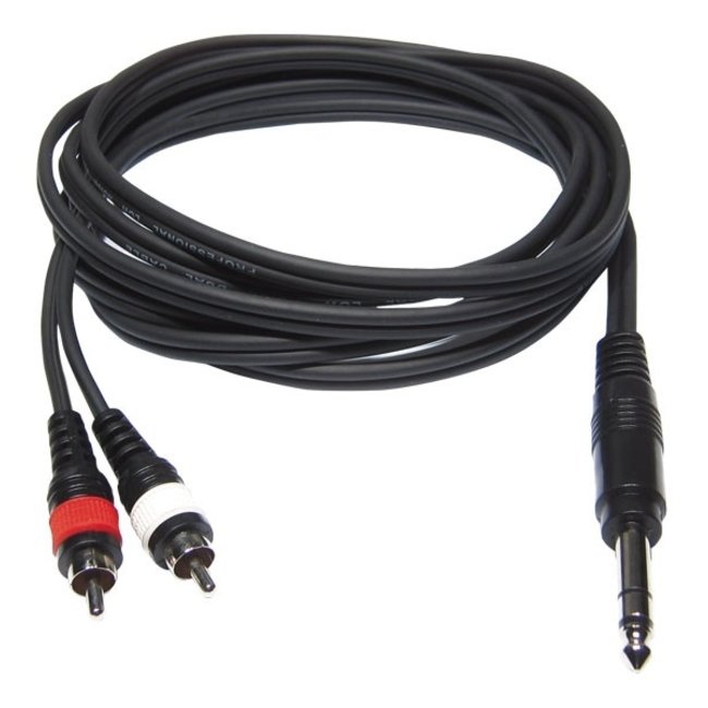 Hilec CL-35/1.5 1x mannelijke stereo Jack / 2x mannelijke RCA kabel 1.5m