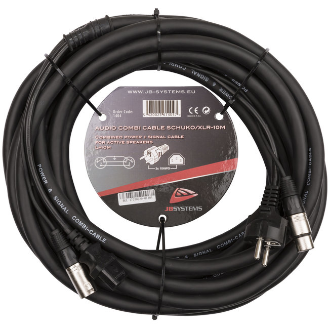 Hilec AUDIO COMBI CABLE SCHUKO/XLR-10M