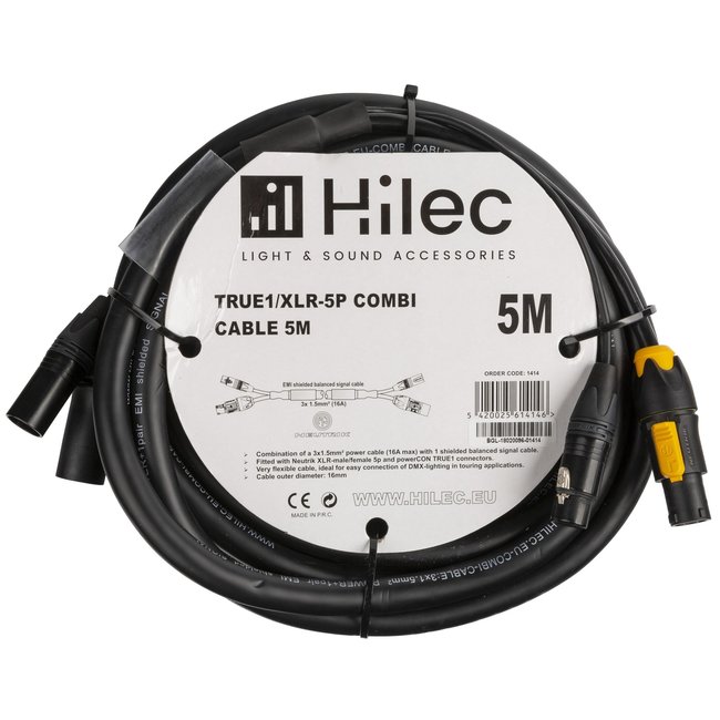 Hilec TRUE1/XLR-5P COMBI CABLE 5M