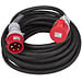 Hilec CEE-CABLE-32A-5G6-20M 5-polige CEE stroomkabel met transparante krimpkous