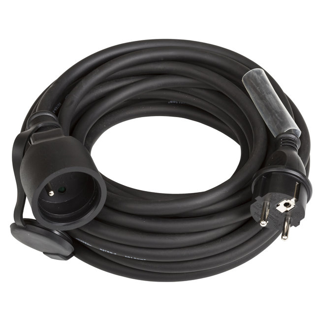 Hilec POWERCABLE-3G1,5-10M-F Stroomverlengkabel