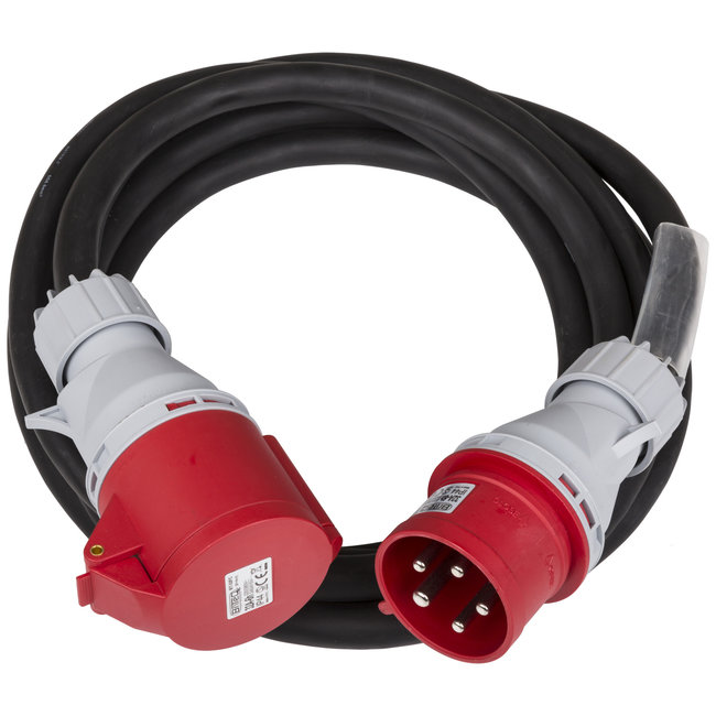 Hilec CEE-CABLE-32A-5G6-5M 5-polige CEE stroomkabel