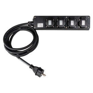 Hilec MULTISOCKET4PRO-G-5M stroomverdeeldoos