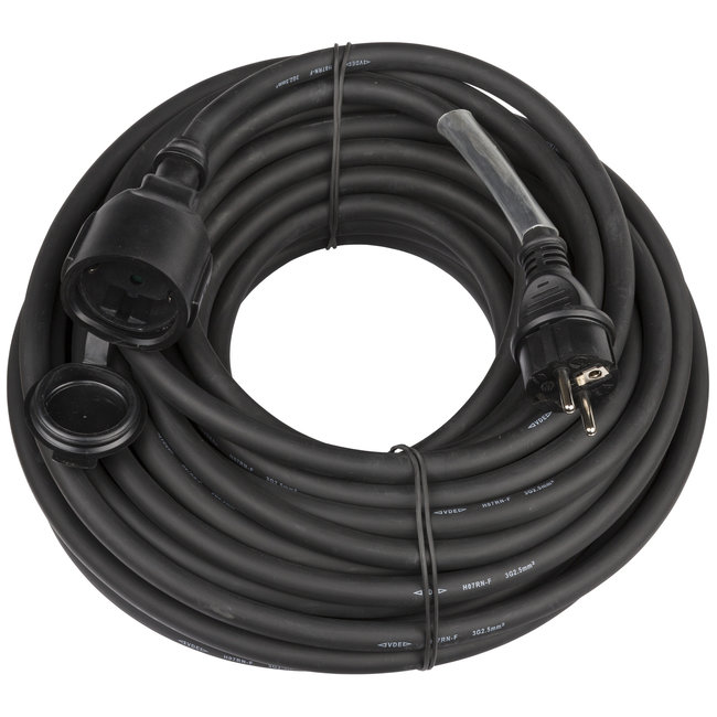 Hilec POWERCABLE-3G2,5-20M-G Stroomverlengkabel