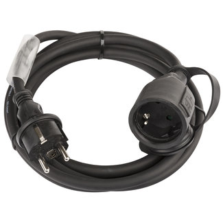 Hilec POWERCABLE-3G1,5-3M-G Stroomverlengkabel