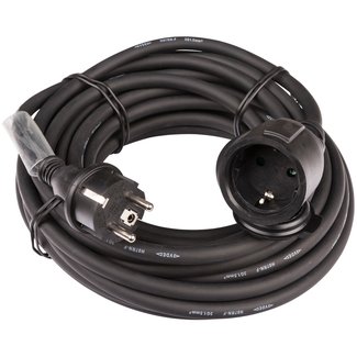 Hilec POWERCABLE-3G1,5-15M-G Stroomverlengkabel