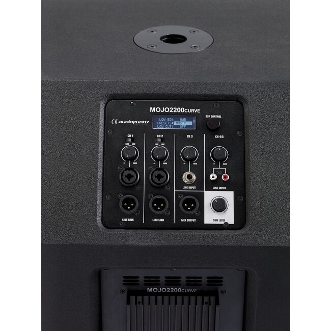 Audiophony MOJO2200curve curve-array-systeem met mixer
