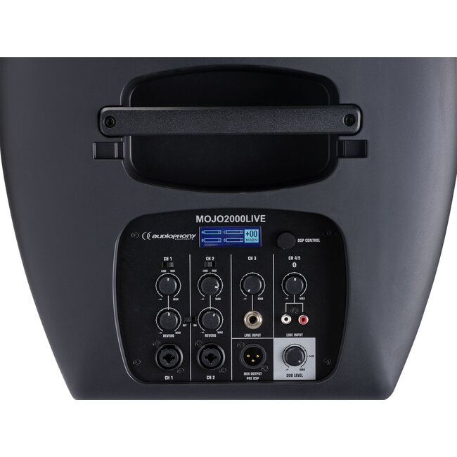 Audiophony MOJO2000LIVE Actief 12" kolomluidsprekersysteem met mixer