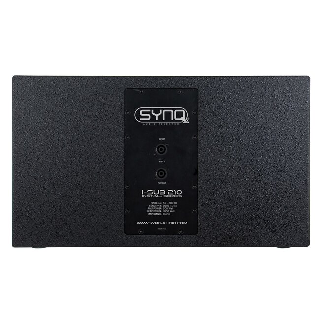 SYNQ I-SUB 210 Krachtige dubbele 10'' subwoofer