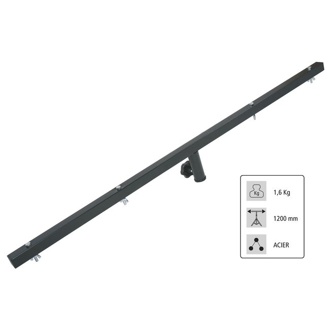 Hilec BRE-120 T-bar voor lichtstatief 28mm