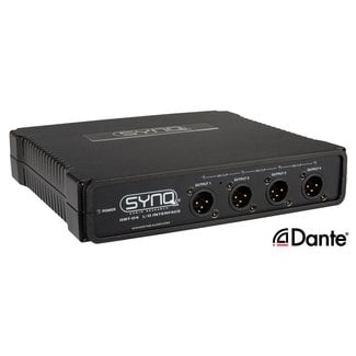 SYNQ DBT-04 analoge / DANTE®-netwerkaudiobrug