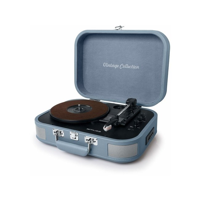 Muse MT-201 BVB platenspeler blauw