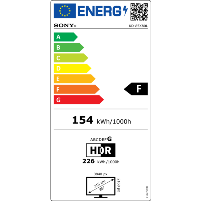 Sony KD85X80L 4K Ultra HD Smart TV