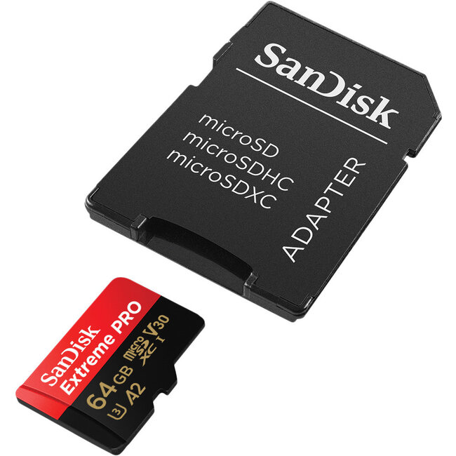 Sandisk Extreme  PRO MicroSDXC 64GB 200MB/s + SD Adapter