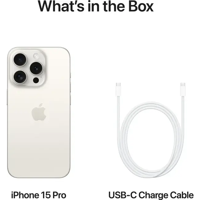 Apple iPhone 15 pro 256GB white titanium