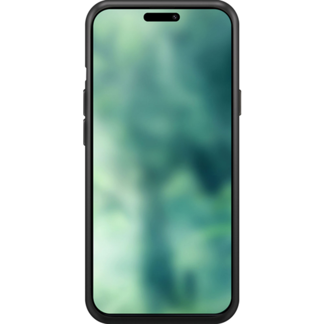 XQISIT Silicone case zwart Apple iPhone 15 Plus