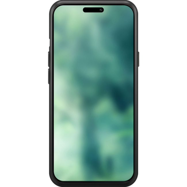 XQISIT Silicone case - zwart - Apple iPhone 15 Pro
