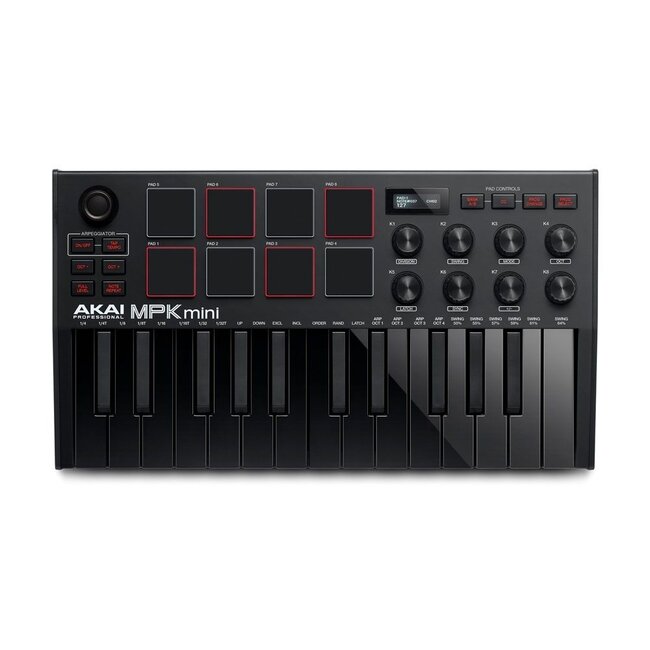 Akai MPK Mini MK3 Zwart MIDI Keyboard Controller