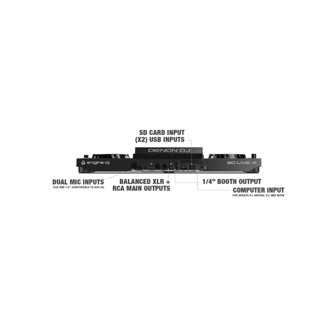 Denon DJ SC LIVE 4 Stand alone DJ-controller