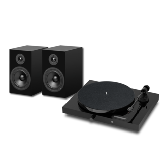 Pro-ject Jukebox E1 OM 5E + HiFi Speakerset 5 Zwart