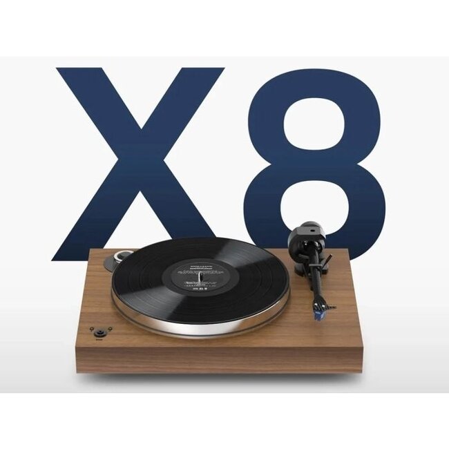 Pro-Ject X8 Evolution SuperPack Ortofon Blue Satijn walnoot