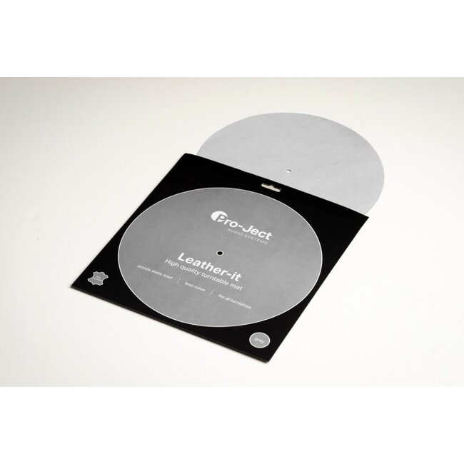 Pro-Ject Leather It - Draaitafelmat Zwart