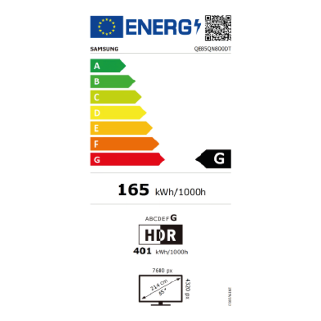 Samsung Neo QLED 8K HDR Smart TV QE85QN800D