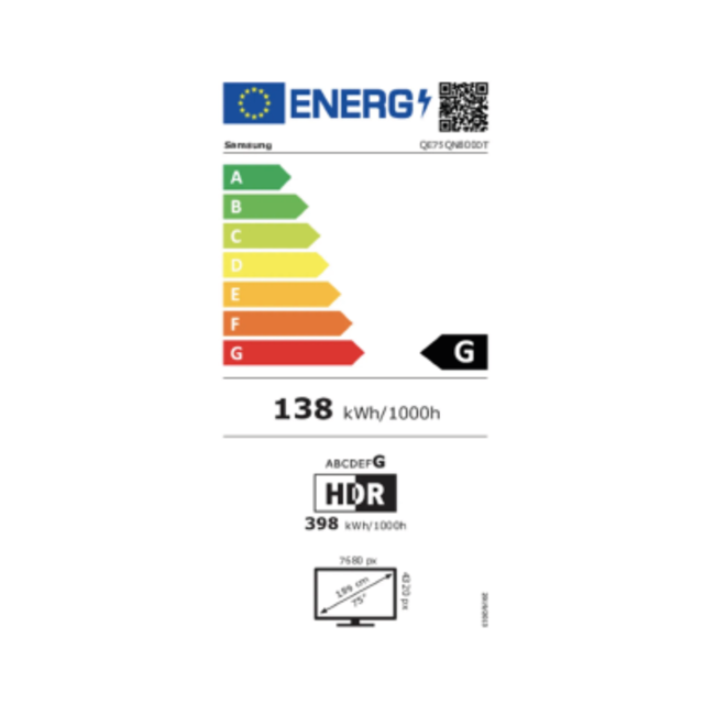 Samsung Neo QLED 8K HDR Smart TV QE75QN800D