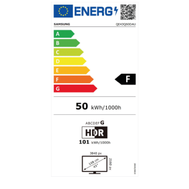 Samsung QLED 4K Ultra HD smart tv QE43Q60D