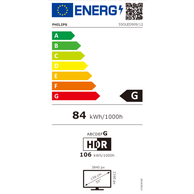 Philips OLED+ 4K Ambilight TV 55OLED909/12