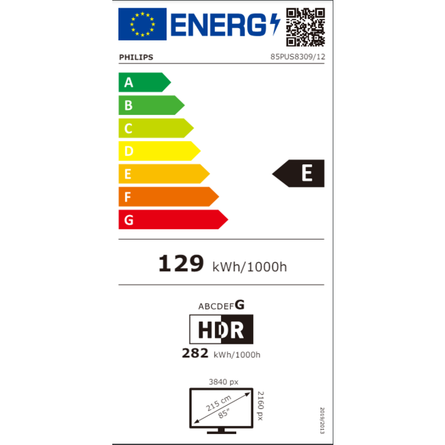 Philips LED 4K Ambilight TV 85PUS8309/12