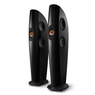 KEF Blade One Meta luidsprekers piano black/ copper