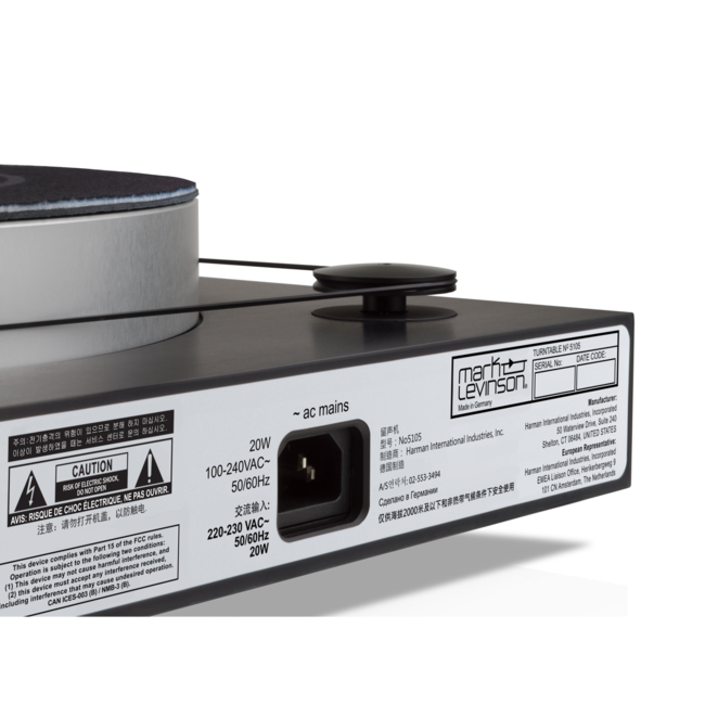 Mark Levinson № 5105 Hoogwaardige draaitafel met cartridge