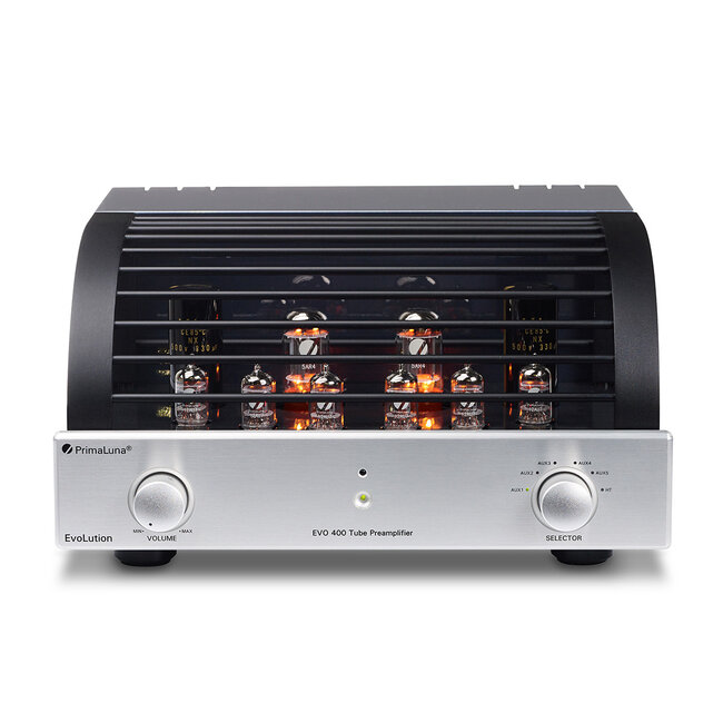 PrimaLuna EVO 400 tube preamplifier zilver