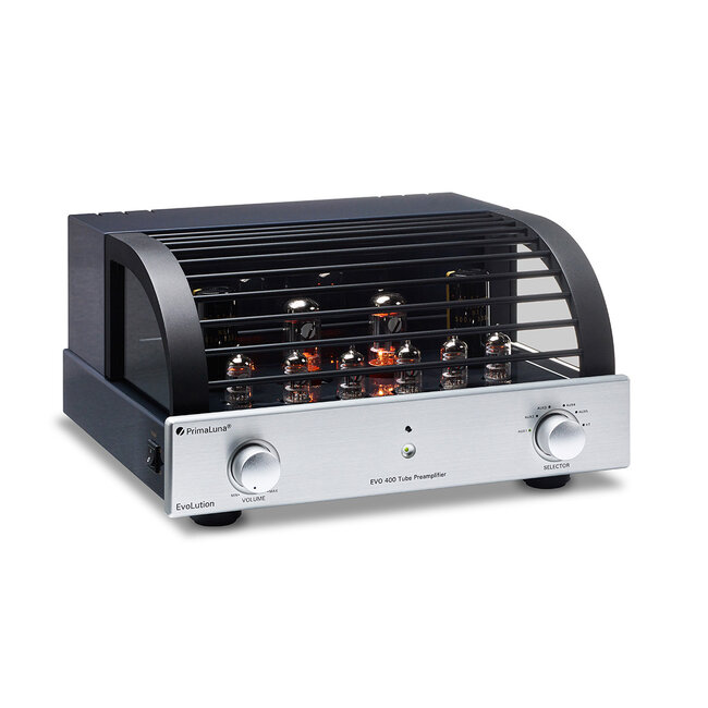 PrimaLuna EVO 400 tube preamplifier zilver