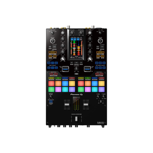 Pioneer DJ DJM-S11 2-kanaals dj-mixer in scratchstijl