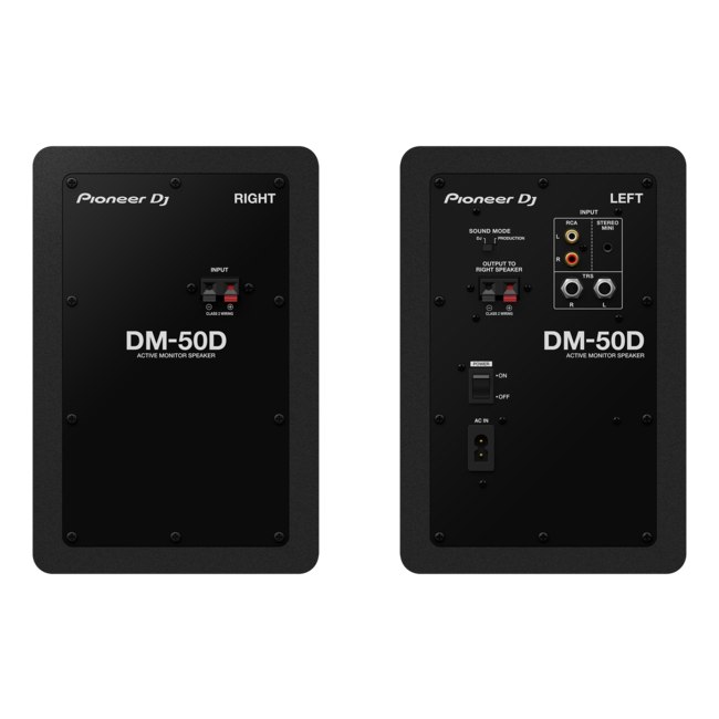 Pioneer DJ DM-50D desktopmonitorsysteem zwart